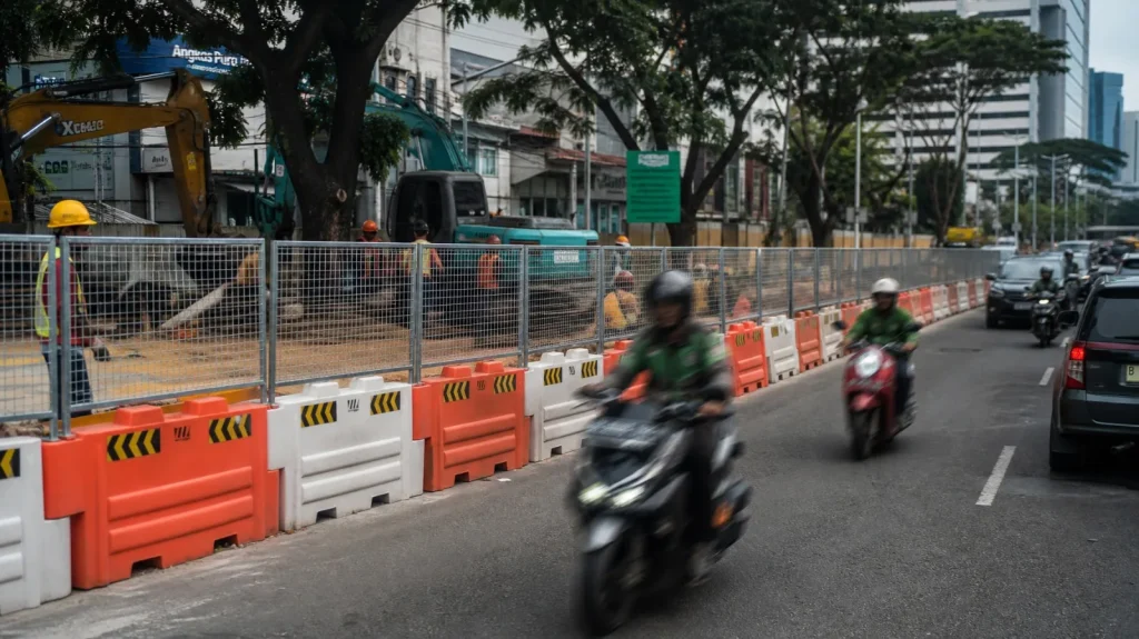 Water Road Barrier: Peran, Manfaat, hingga Jenis-Jenisnya