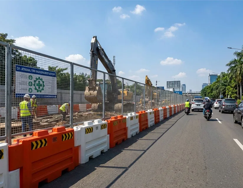 Water Road Barrier: Peran, Manfaat, hingga Jenis-Jenisnya